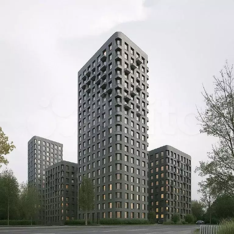 Квартира-студия, 25,5 м, 5/19 эт. - Фото 1