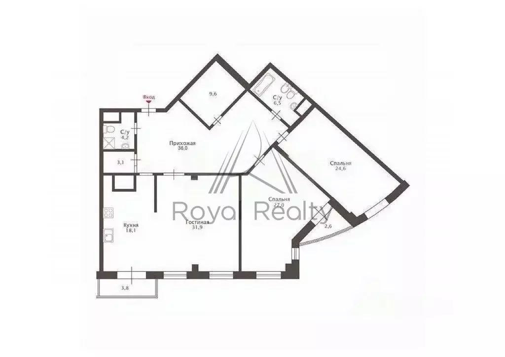 3-к кв. Санкт-Петербург Вязовая ул., 10 (161.0 м) - Фото 2