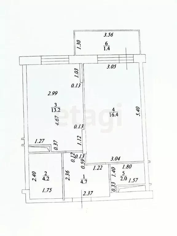 1-к кв. Татарстан, Казань ул. Алексея Козина, 3Б (40.5 м) - Фото 1