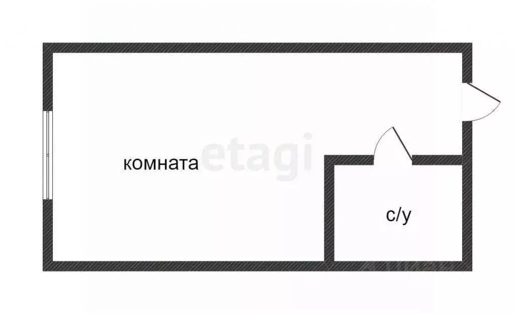 Студия Приморский край, Владивосток Магнитогорская ул., 9 (14.0 м) - Фото 1