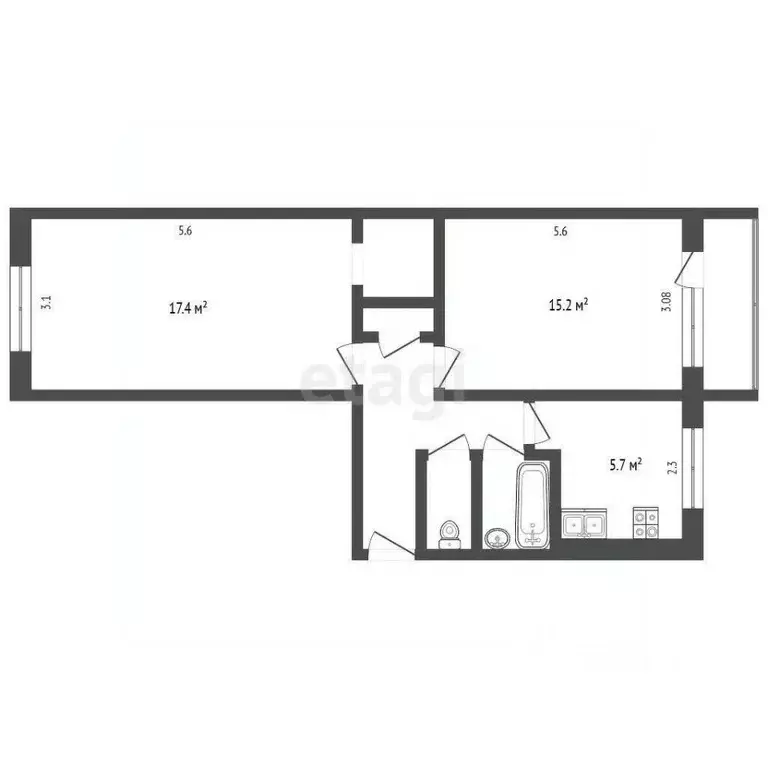 2-к кв. Камчатский край, Петропавловск-Камчатский Батарейная ул., 9 ... - Фото 2