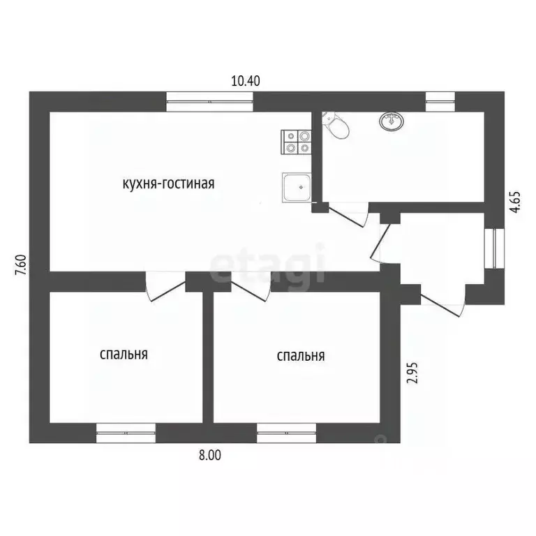 Дом в Тюменская область, Тюмень СОСН Березка-3 тер., ул. 22-я (66 м) - Фото 1