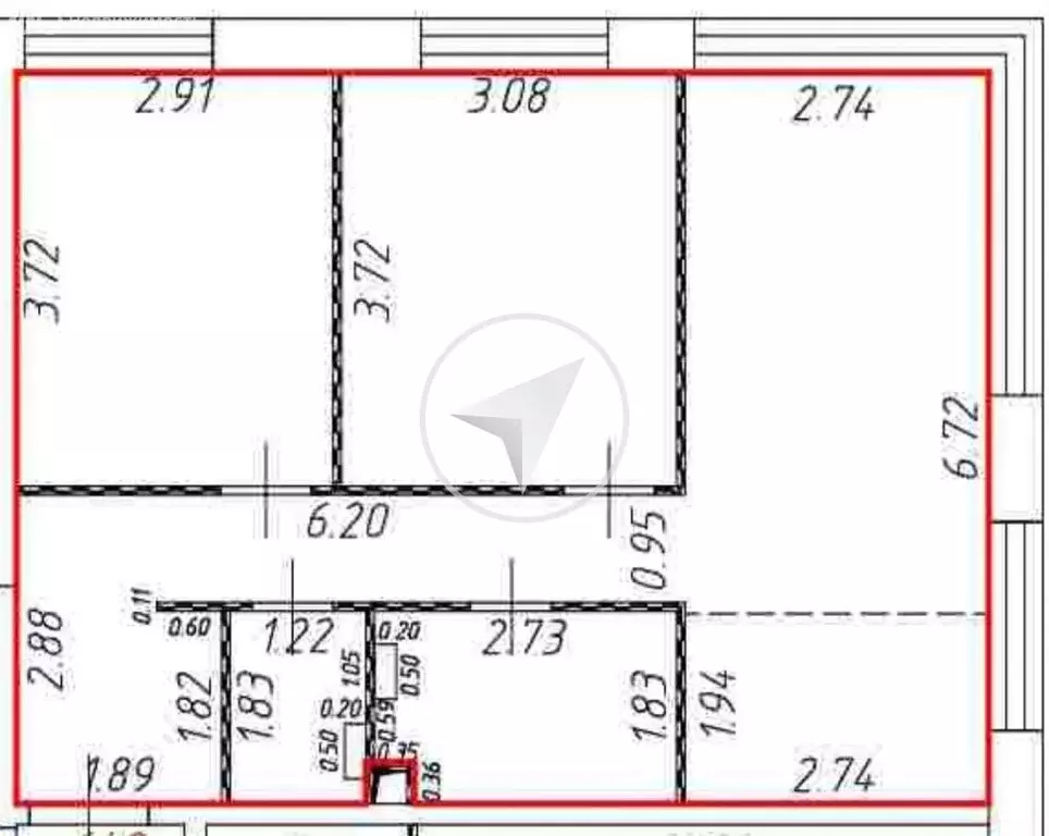 3-комнатная квартира: Москва, улица Мустая Карима, 12 (57.1 м) - Фото 1