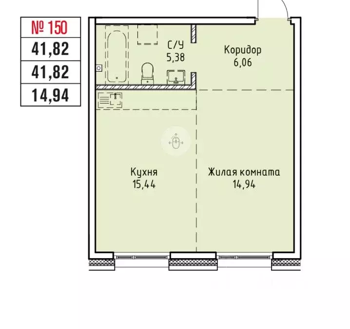 1-к кв. Иркутская область, Иркутск Култукская ул. (42.0 м) - Фото 1