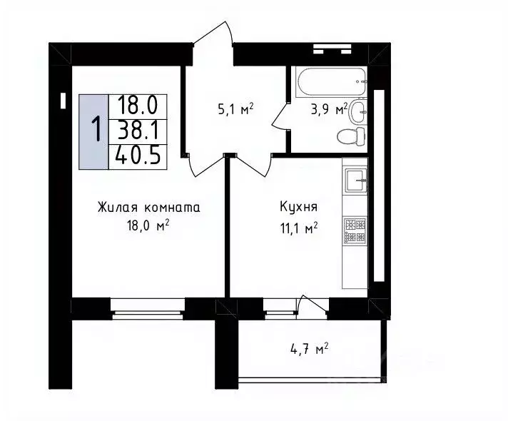Студия Владимирская область, Владимир с. Красное,  (39.5 м) - Фото 1