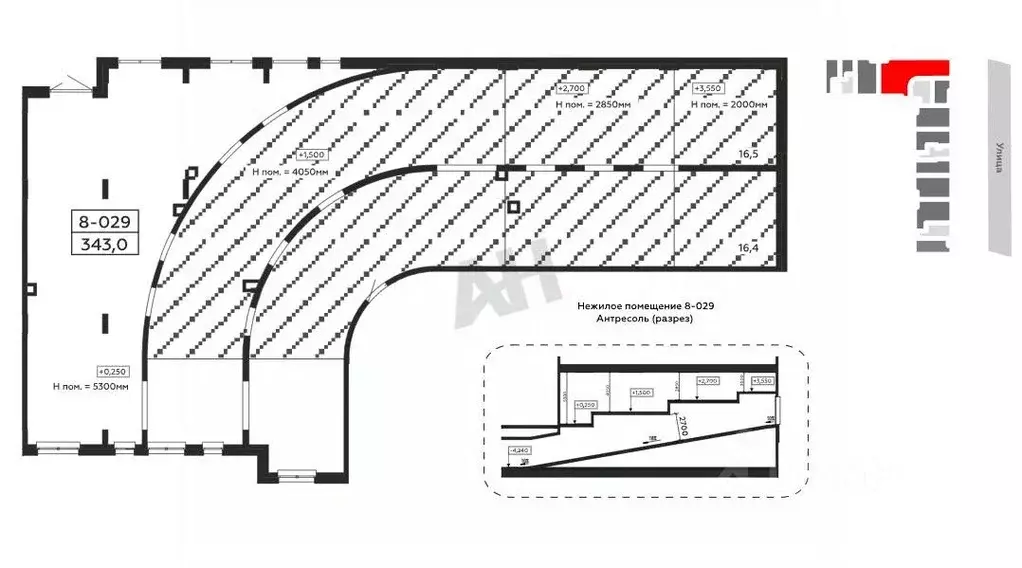 Помещение свободного назначения в Москва бул. Скандинавский, 17 (343 ... - Фото 0