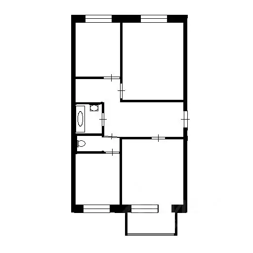 3-к кв. Красноярский край, Красноярск ул. Копылова, 74 (67.6 м) - Фото 2