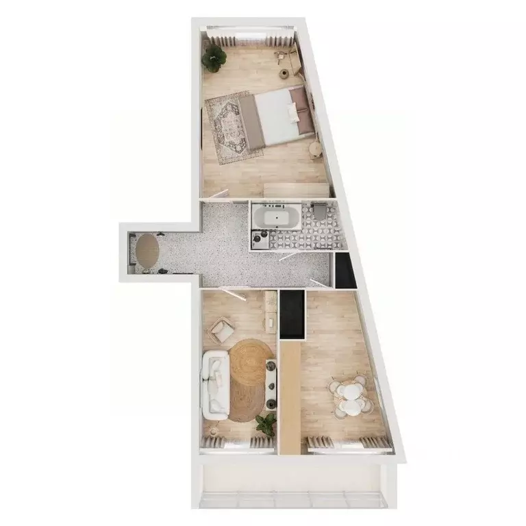 2-к кв. Тверская область, Тверь Бурашевское ш., 60 (61.75 м) - Фото 2