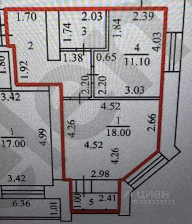 1-к кв. Чувашия, Чебоксары ул. Мирона Ефимовича Ефимова, 1 (41.8 м) - Фото 1