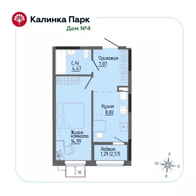 1-к кв. Удмуртия, Ижевск Восток-3 МОТ СНТ, 90 (36.54 м) - Фото 0