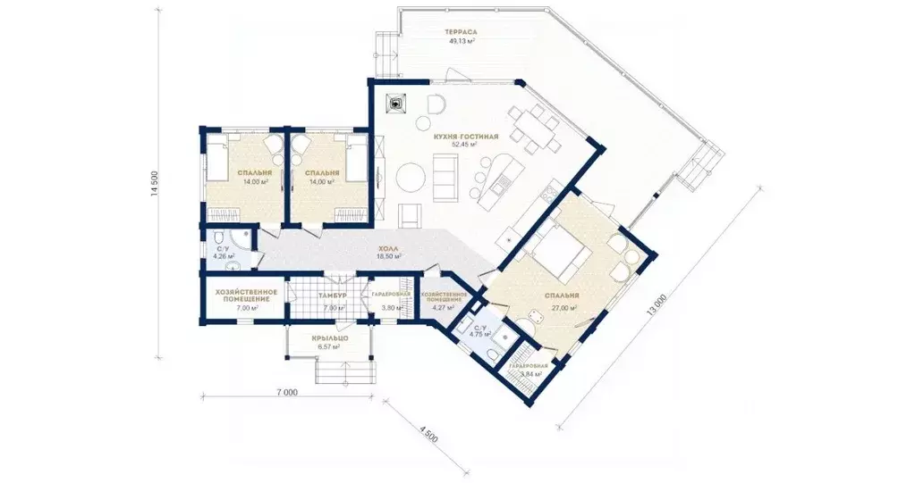 Дом в Ленинградская область, Всеволожский район, Куйвозовское с/пос, ... - Фото 2