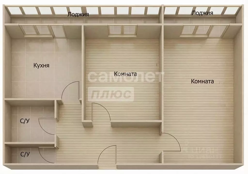 2-к кв. Ульяновская область, Ульяновск Красноармейская ул., 67 (54.8 ... - Фото 2