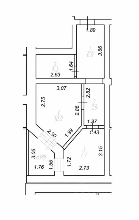 1-к кв. Рязанская область, Рязань ул. Большая, 94 (33.7 м) - Фото 2