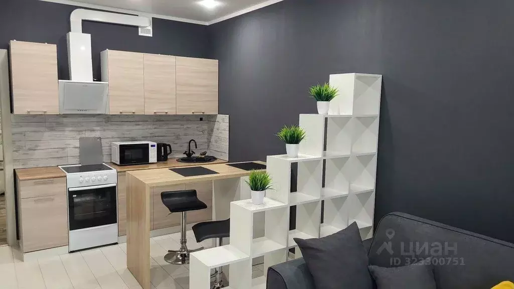 Студия Тюменская область, Тюмень ул. Газовиков, 73 (30.0 м) - Фото 1