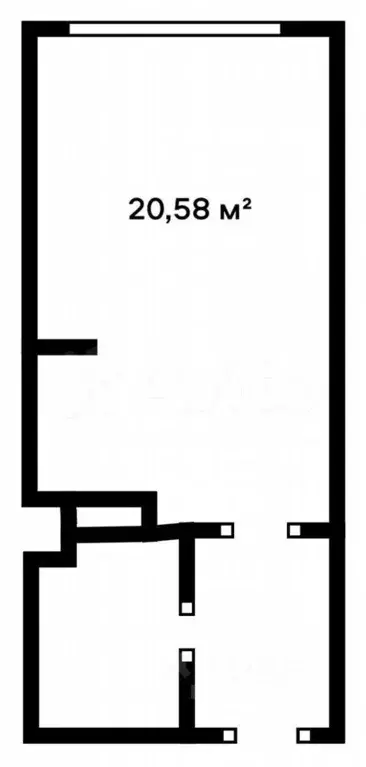 Студия Новосибирская область, Новосибирск ул. Тюленина, 21 (35.0 м) - Фото 2