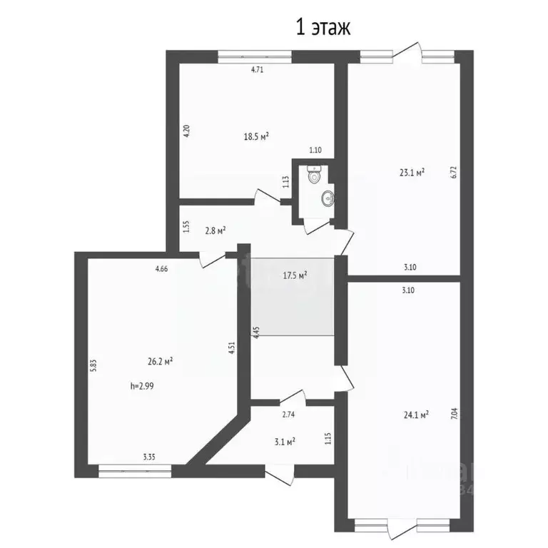 Офис в Тюменская область, Тюмень ул. Чернышевского, 2Бк9 (215 м) - Фото 2