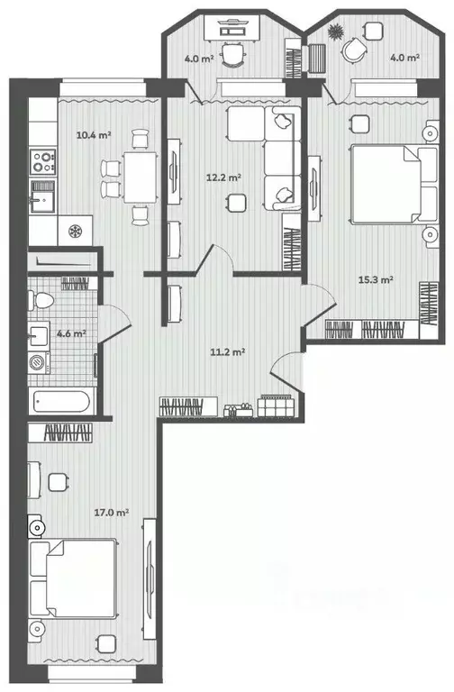 3-к кв. Приморский край, Надеждинский район, пос. Тавричанка ул. Лазо, ... - Фото 2