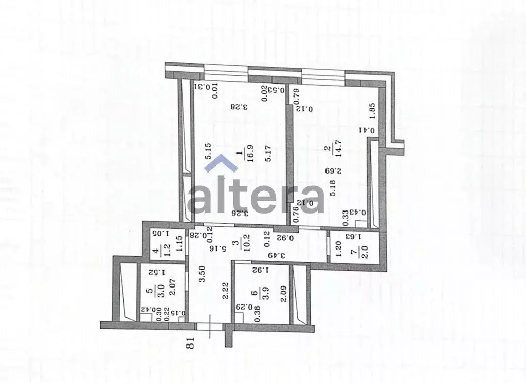 1-к кв. Татарстан, Казань ул. Баки Урманче, 6 (51.9 м) - Фото 2