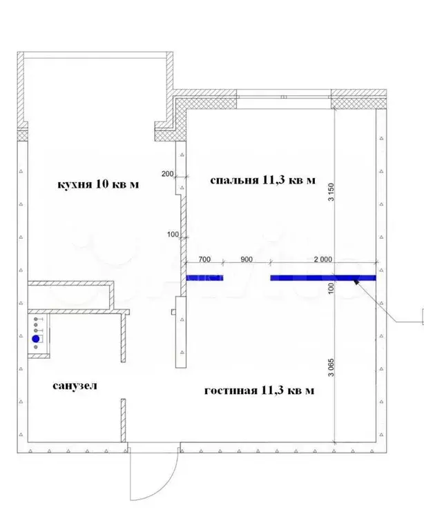 2-к. квартира, 40 м, 7/22 эт. - Фото 0