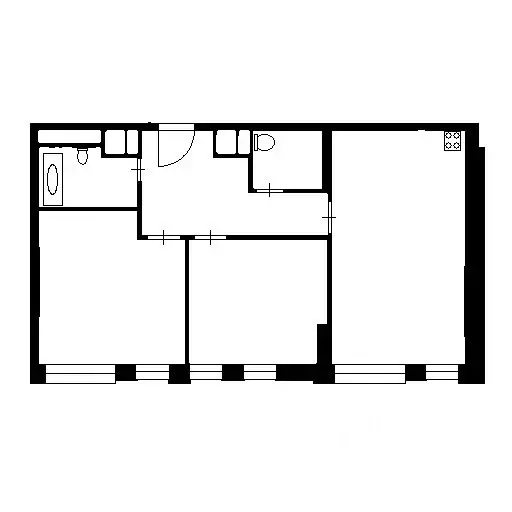 2-к кв. Москва ул. Маршала Катукова, 25К1 (46.0 м) - Фото 1