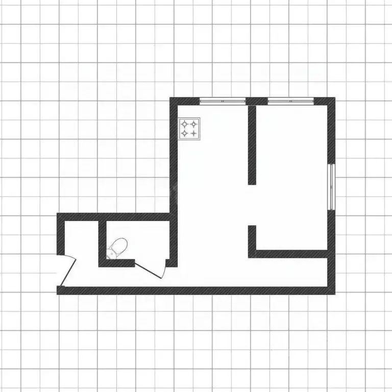 1-к кв. Белгородская область, Белгород ул. Попова, 30 (29.6 м) - Фото 1