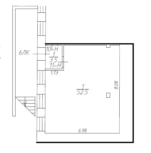 Помещение свободного назначения (52.5 м) - Фото 2