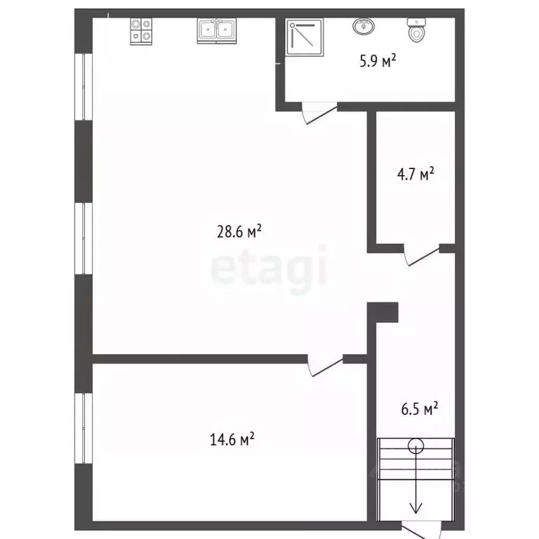 2-к кв. Самарская область, Самара Подшипниковая ул., 19 (60.3 м) - Фото 2