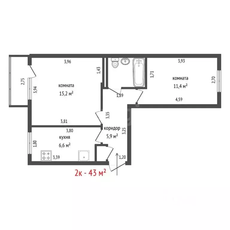 2-к кв. Свердловская область, Екатеринбург ул. Академика Бардина, 13к1 ... - Фото 2