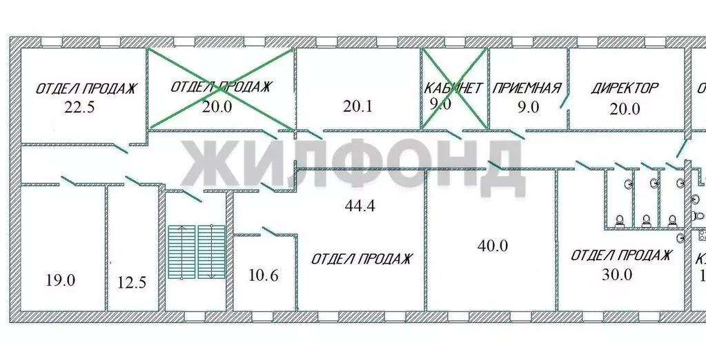 Офис в Новосибирская область, Новосибирск Бердское ш., 61 (40 м) - Фото 1