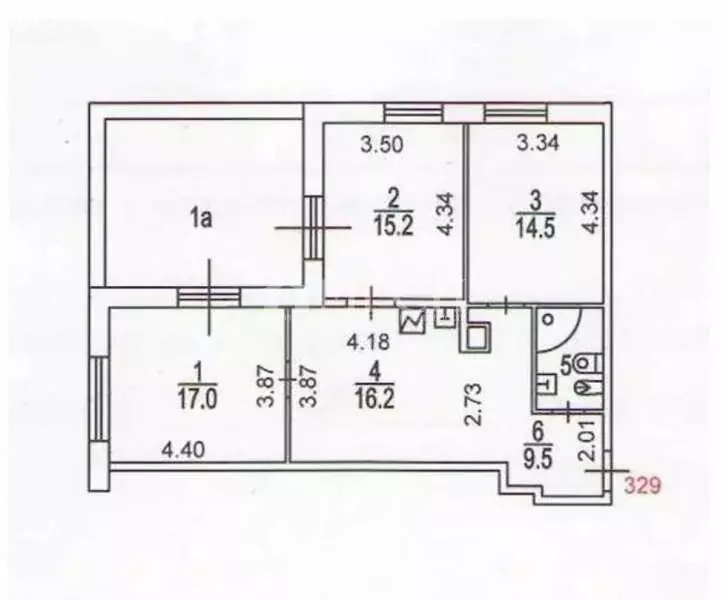 4-комнатная квартира: Москва, Минская улица, 1Гк1 (97 м) - Фото 0