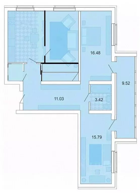 3-к кв. Пензенская область, Пенза ул. Мира, 74Б (90.0 м) - Фото 2