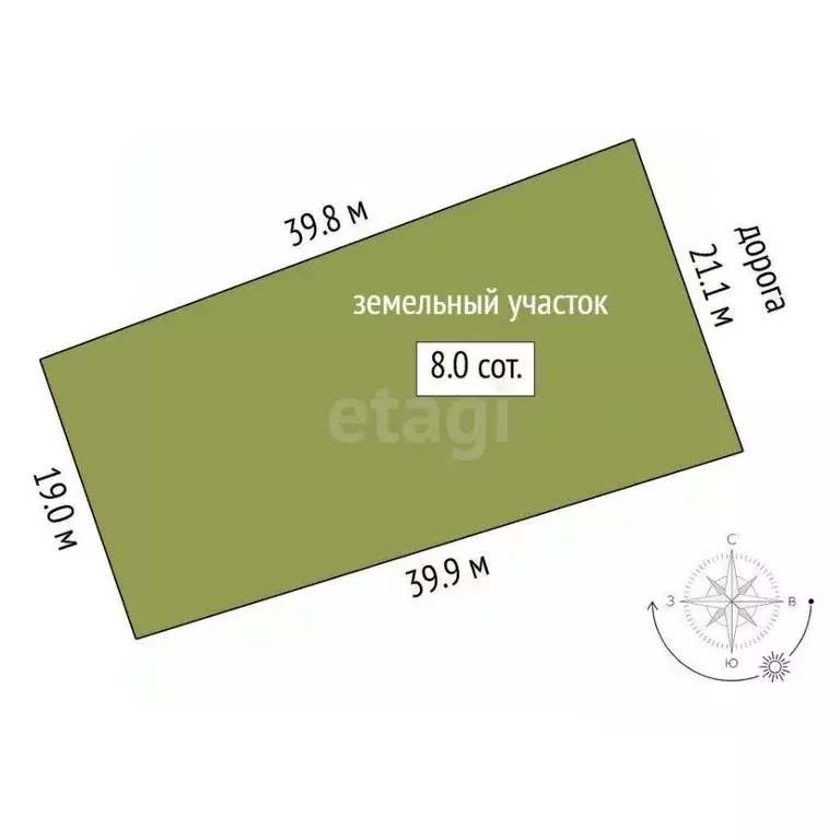 Участок в Тюменская область, Тюменский муниципальный округ, д. Елань, ... - Фото 2