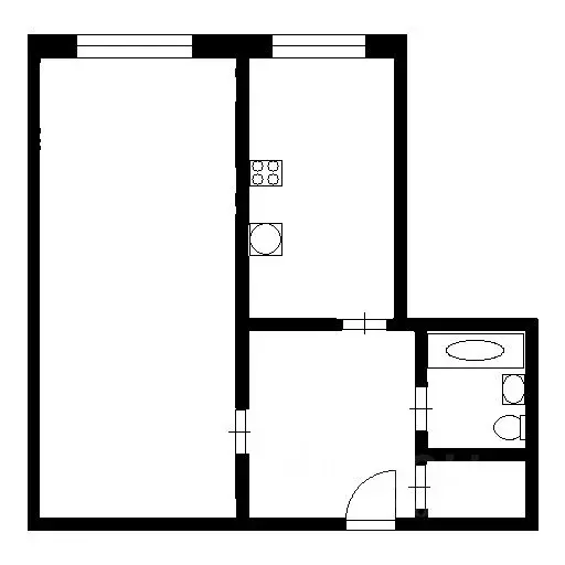 Студия Москва Хорошевское ш., 12к1 (54.0 м) - Фото 1