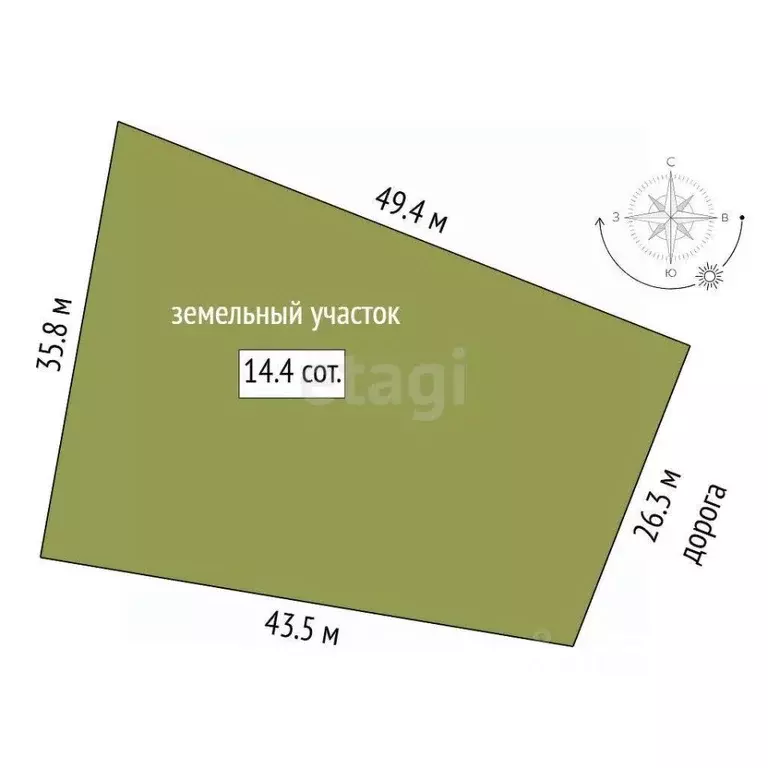 Участок в Тюменская область, Тюменский район, д. Ушакова, Канада кп  ... - Фото 1