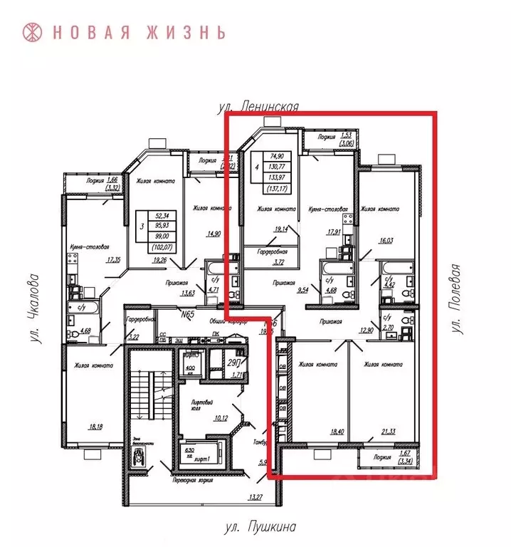 4-к кв. Самарская область, Самара Ленинская ул. (137.17 м) - Фото 0