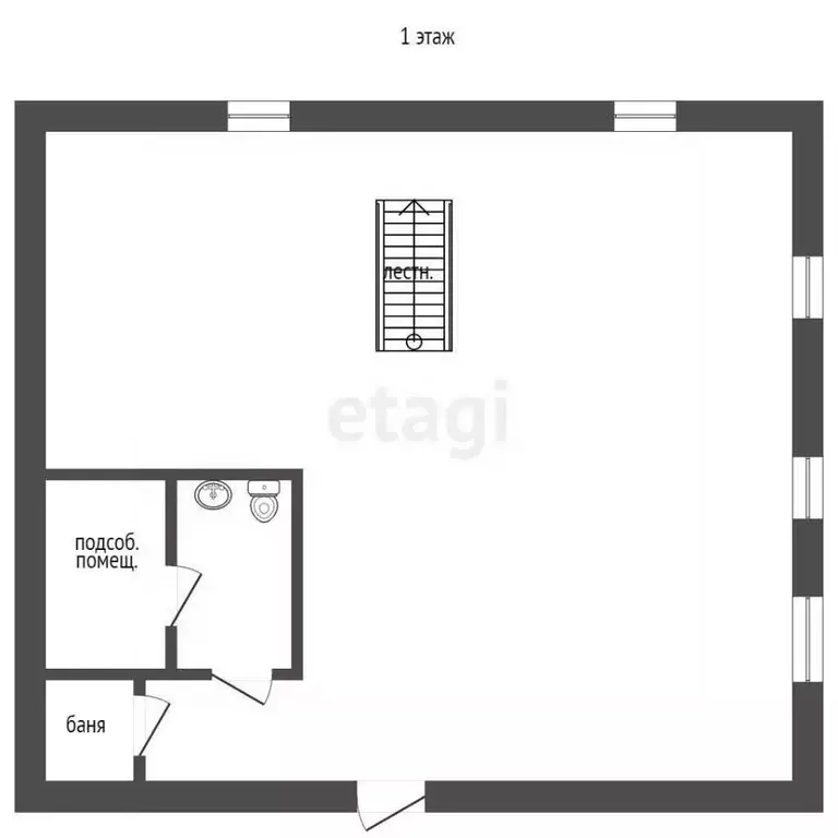 Дом в Вологодская область, Великий Устюг ул. Копылова, 44 (80 м) - Фото 1