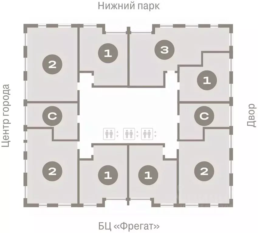 1-к кв. Липецкая область, Липецк пл. Петра Великого, 1 (47.26 м) - Фото 1