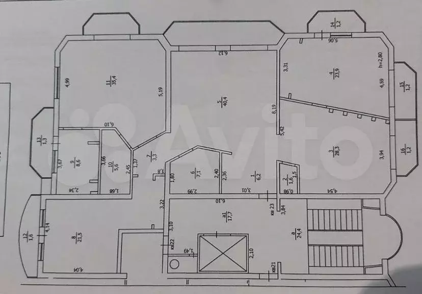 4-к. квартира, 150м, 7/9эт. - Фото 1