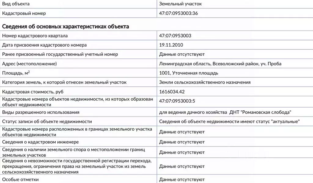 Участок в Ленинградская область, Всеволожский район, Романовское ... - Фото 2