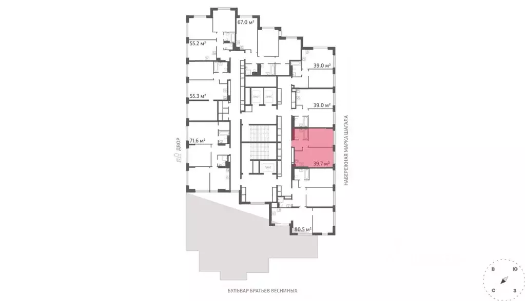 1-к кв. Москва наб. Марка Шагала (39.7 м) - Фото 1