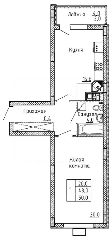 1-к кв. Белгородская область, Старый Оскол просп. Алексея Угарова, 12А ... - Фото 0