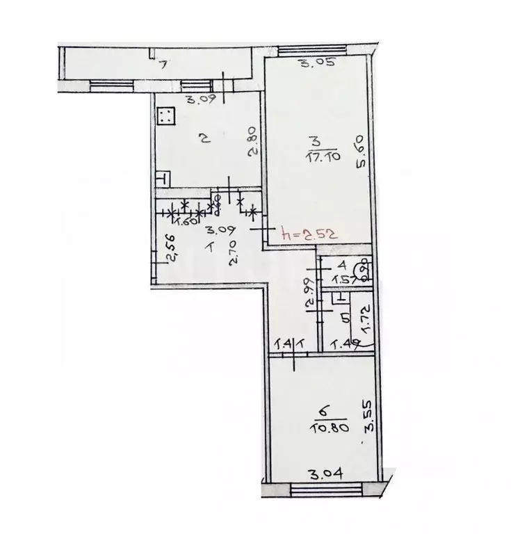 2-к кв. Чувашия, Чебоксары ул. Эльгера, 1 (58.0 м) - Фото 2