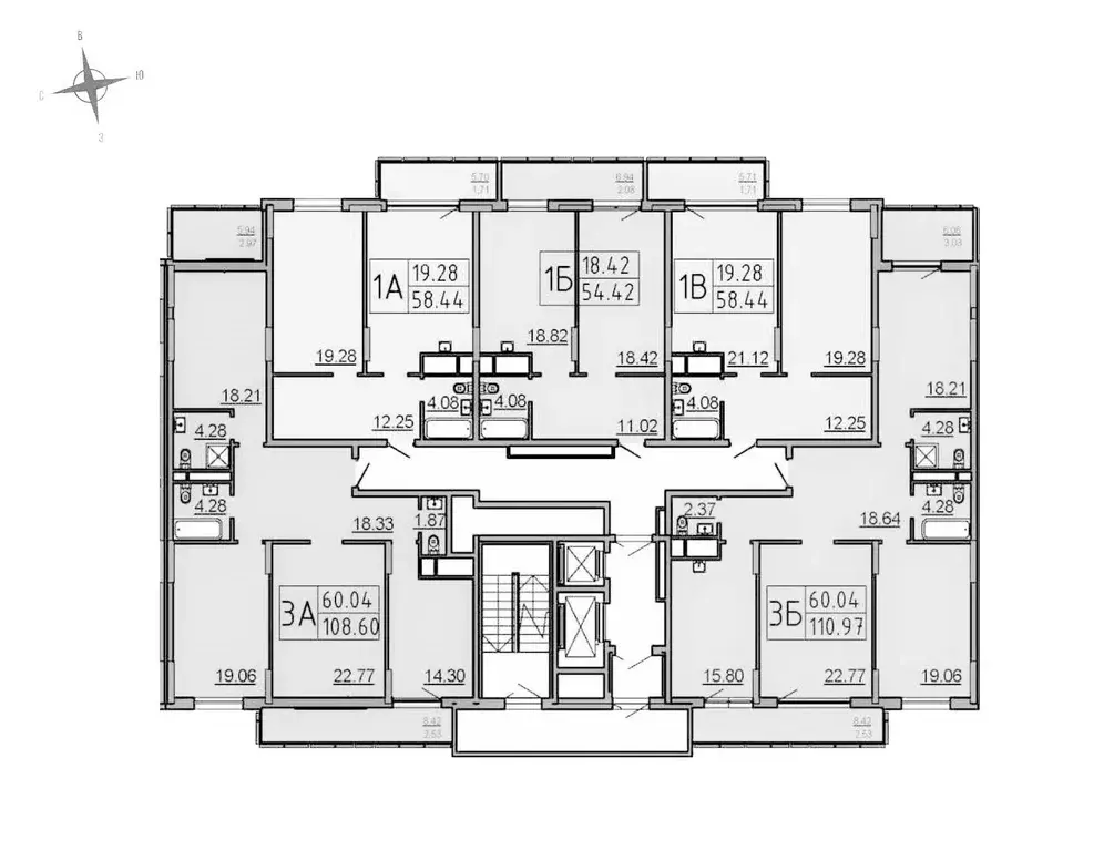 1-к кв. Татарстан, Казань ул. Сибгата Хакима, 51 (58.44 м) - Фото 1