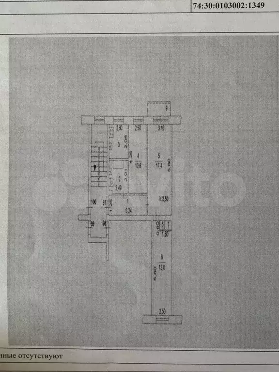 3-к. квартира, 58,9 м, 4/5 эт. - Фото 0