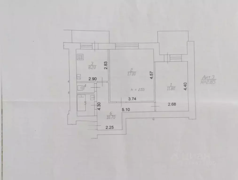 Квартира, 2 комнаты, 52 м - Фото 0