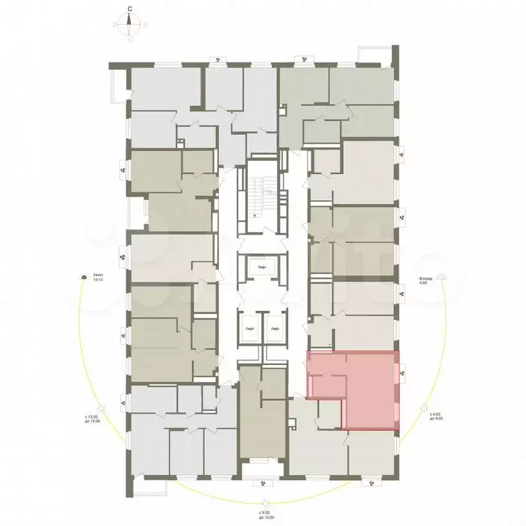 1-к. квартира, 33,8 м, 24/25 эт. - Фото 1