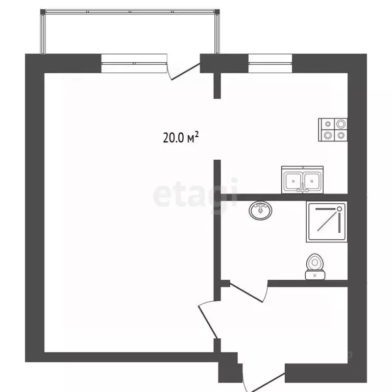 Студия Ярославская область, Ярославль Республиканская ул., 10 (41.0 м) - Фото 1