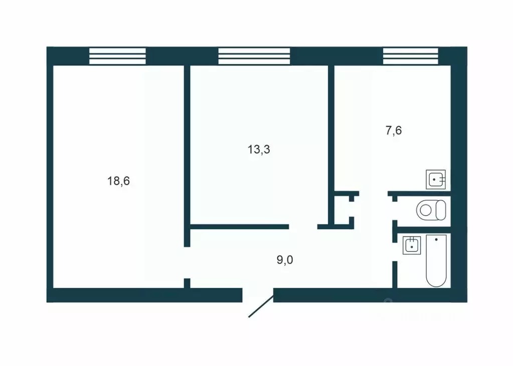 2-к кв. Новосибирская область, Новосибирск Геодезическая ул., 19 (54.0 ... - Фото 2