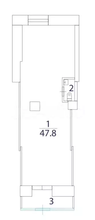 Аренда ПСН, 52.4 м - Фото 0