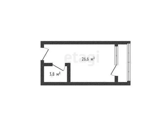 Квартира-студия: Краснодар, улица Григория Булгакова, 10 (25 м) - Фото 0